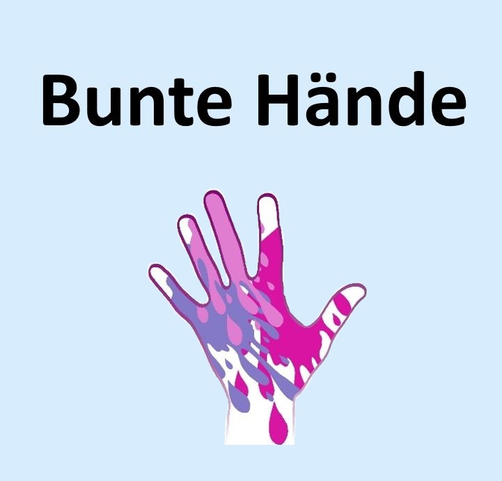 Bunte Hände